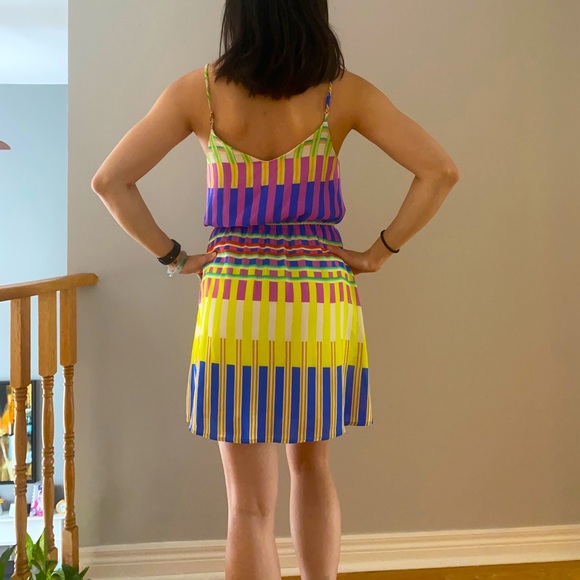 Colourful summer spaghetti strap dress - Picture 2 of 3